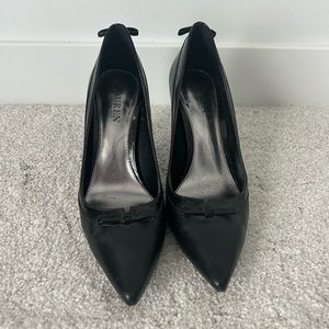 Ralph Lauren Black Bow Heels